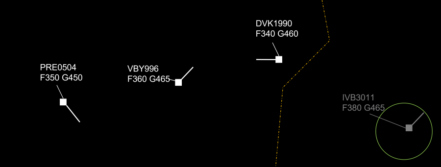 VDF on a situation display